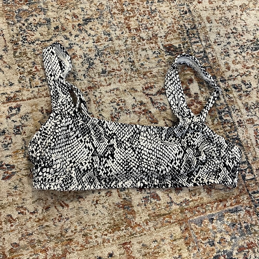 Snake print bikini top from target